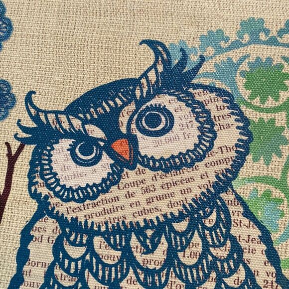 Retro 70s Vibe Bella Dos Santos Cute & Crafty Owl Canvas Art Picture 2012 - Picture 4 of 16